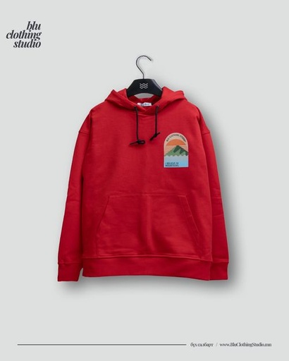 Oversized Hoodie Mountain